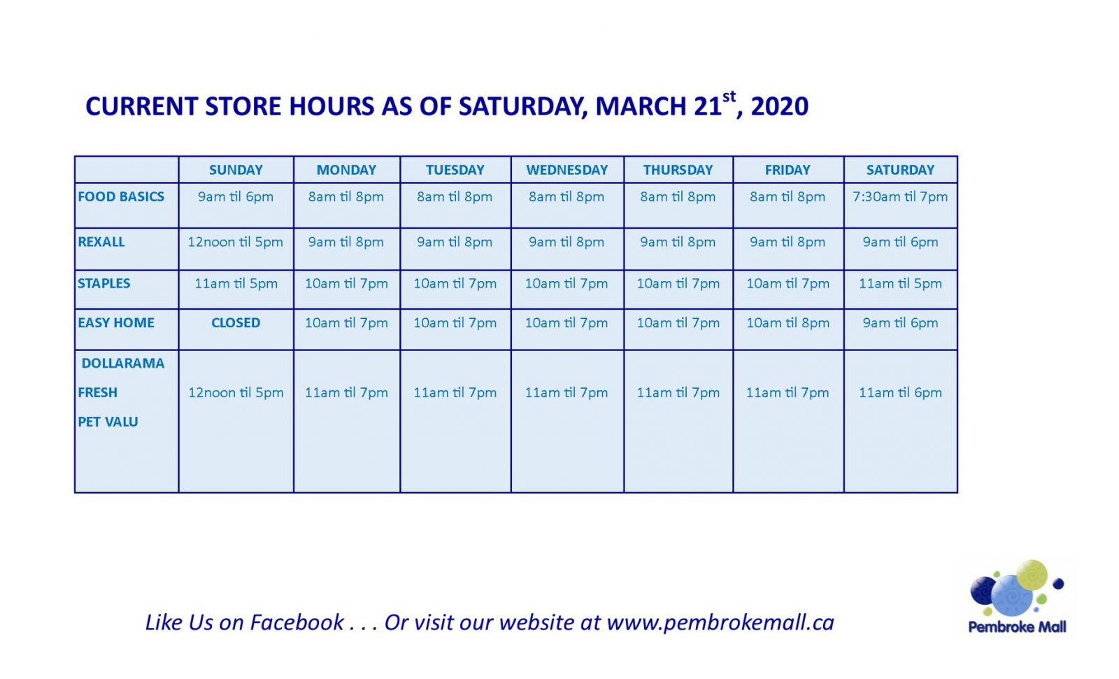 Many stores and restaurants at the Pembroke Mall close during the COVID